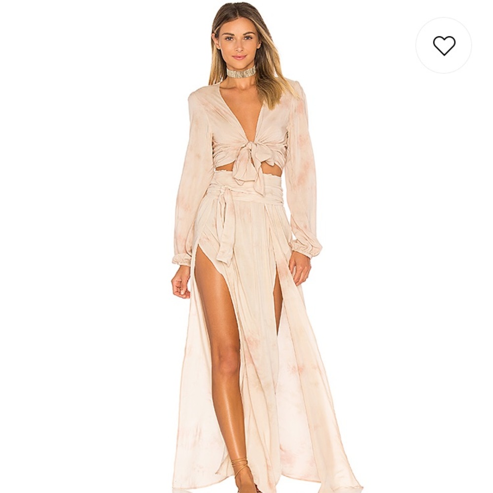 Blue Life Grace Wrap Skirt in Paradise Peach